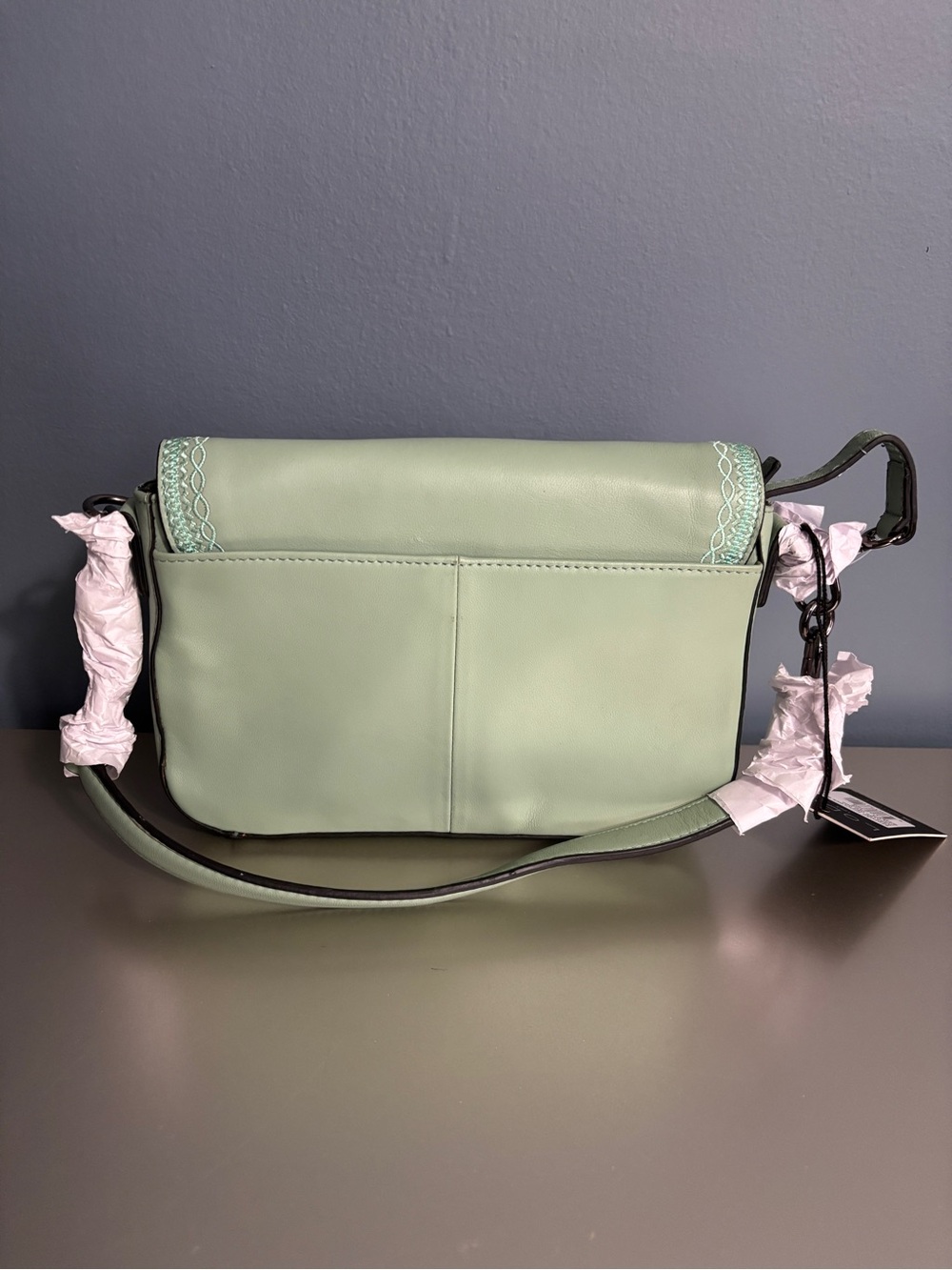 Lodis Floral Embroidered Bedford Crossbody Bag - Picture 2 of 5